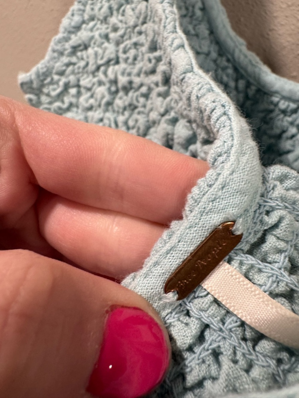 Free People Juliette Romper Baby Blue - Picture 9 of 12